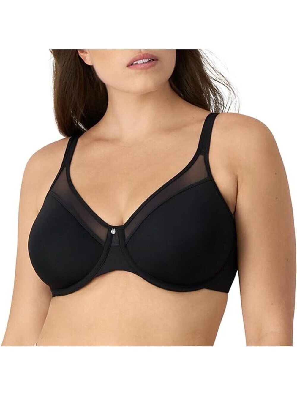 Bali One Smooth U Ultra Light Bra, Underwire T-shirt Bra #3439 Black 36D NWT